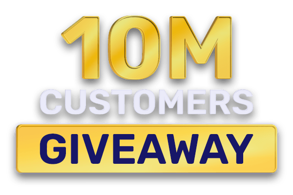 10M Customers Giveaway
