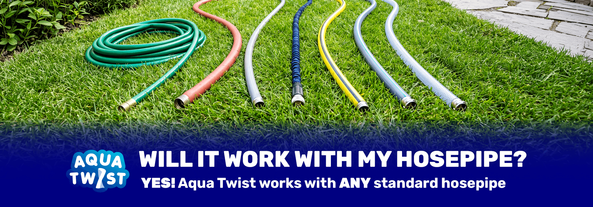 Aqua Twist Works With Any Standard Hosepipe