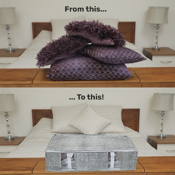 Cushions inside Smart Space Vac & Stack