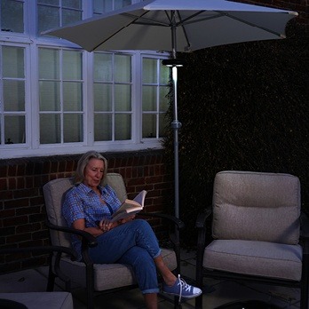 Reading underneath Parasol Pro