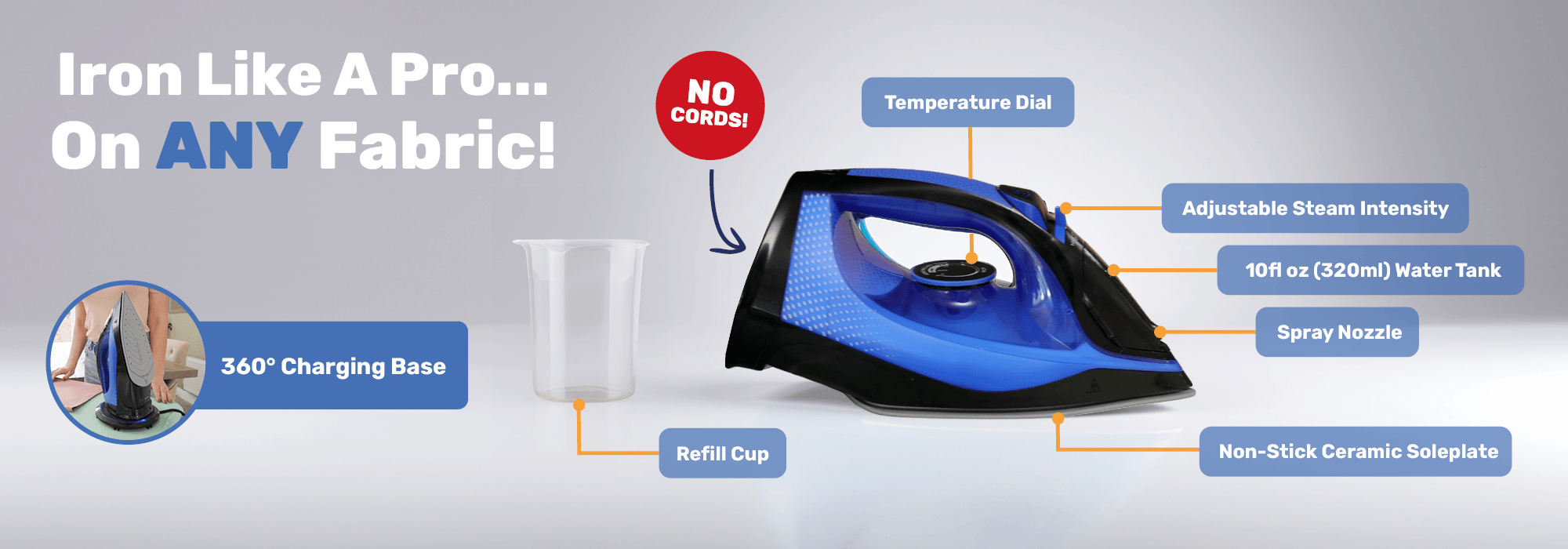 Iron lika a PRO on any fabric