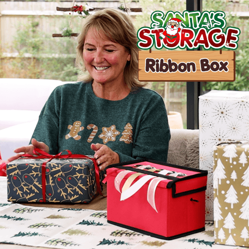 Santa's Storage Ribbon Box