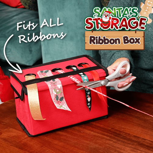 Santa's Storage Ribbon Box