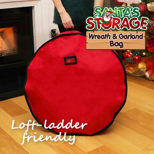 Santa's Storage Wreath & Garland Bag
