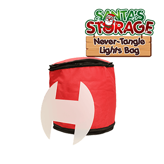 Santa's Storage Never Tangle Lights Bag