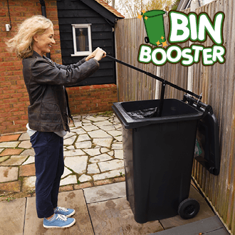 Introducing Bin Booster, the hygienic HANDS-FREE way to