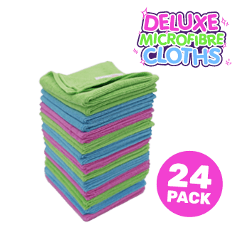 24 Deluxe Microfibre Cloths