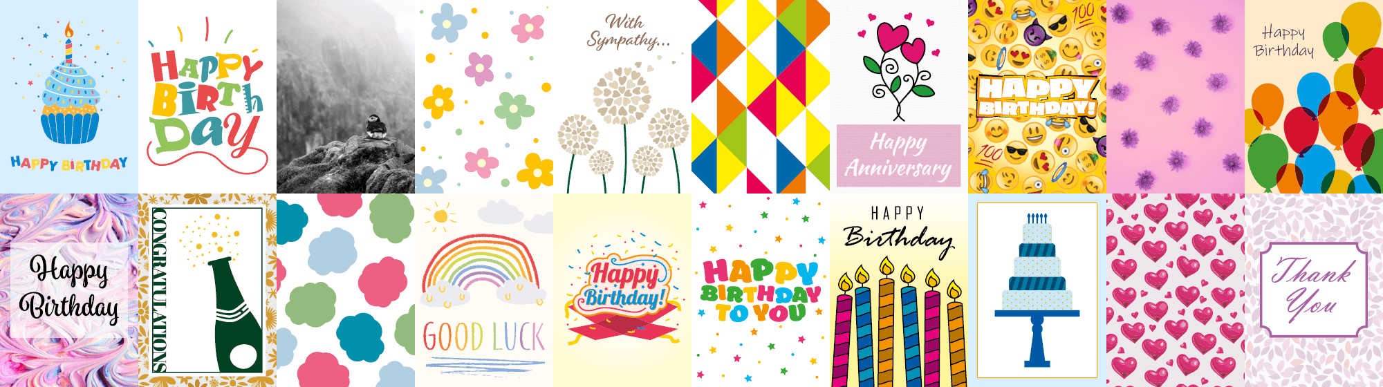 Collection of cards from the collection