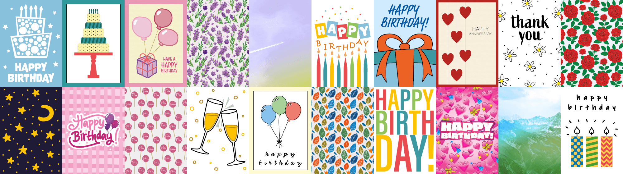 Collection of cards from the collection
