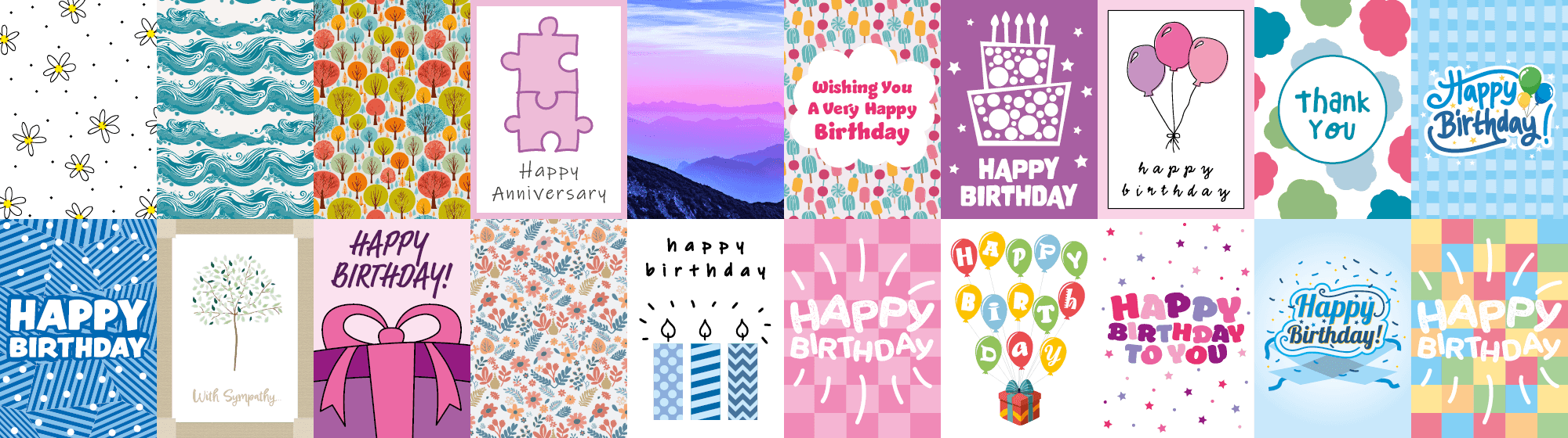 Collection of cards from the collection