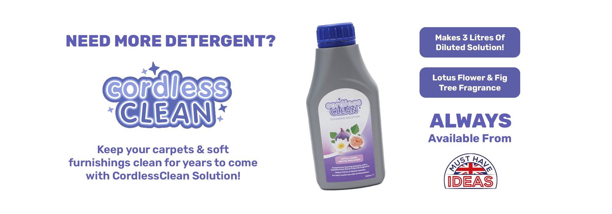 Need more detergent?