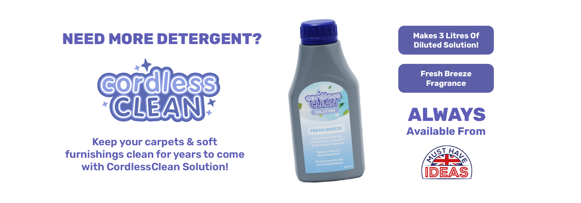 Need more detergent?