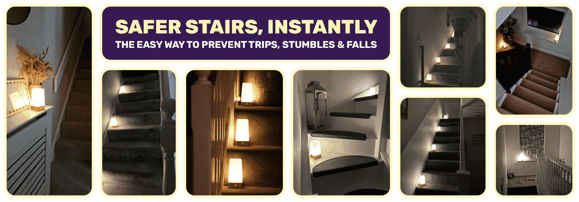 Safer Stairs, Instantly - The easy way to prevent trips, stumbles & falls