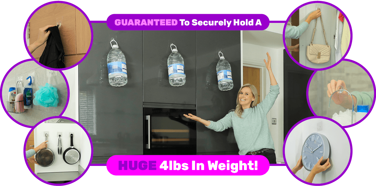 Guaranteed To Securely Hold A Huge 5lbs In Weight