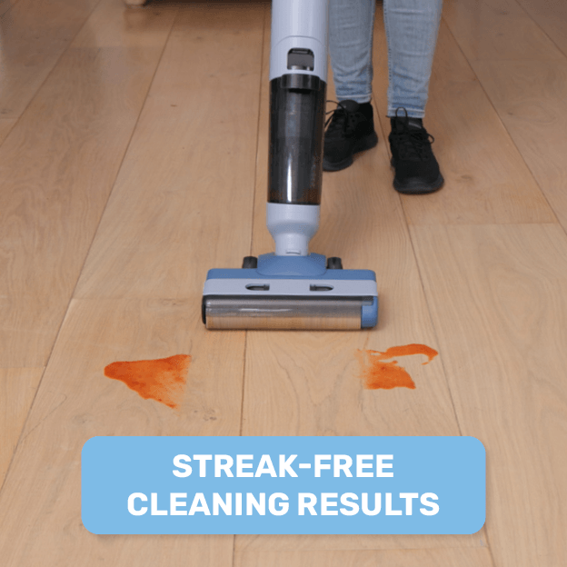Streak-free cleaning results