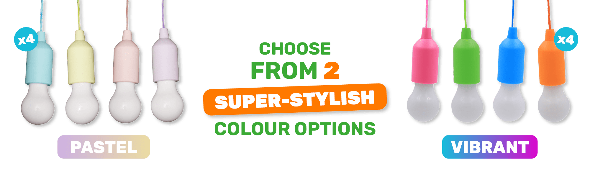Choose From 2 SUPER-STYLISH Colourways - Pastel or Vibrant