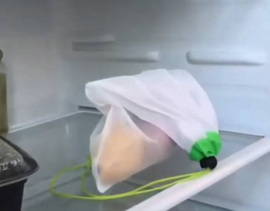 Ocean Saver on fridge shelf