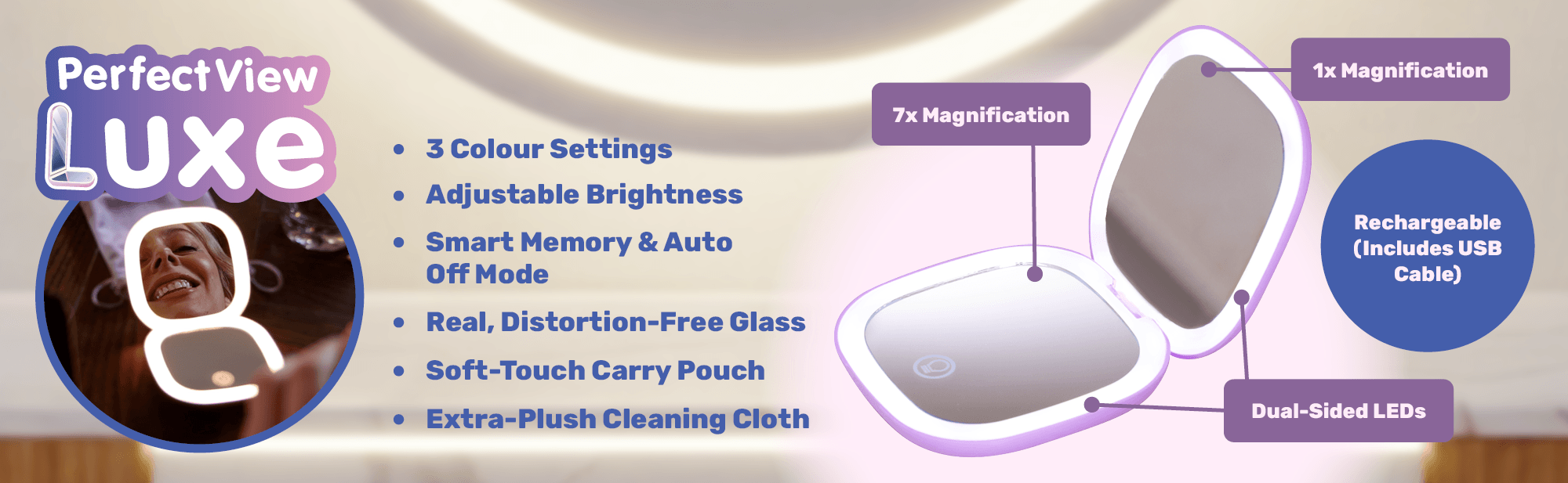 List of the great features PerfectView Luxe has to offer