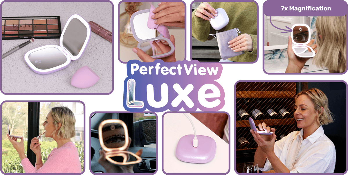 Montage of images of the PerfectView Luxe in action