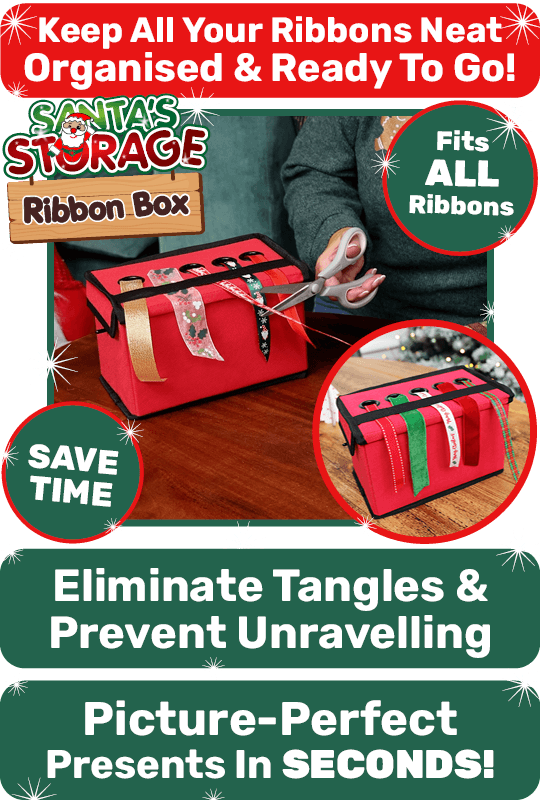 Santa's Storage Ribbon Box