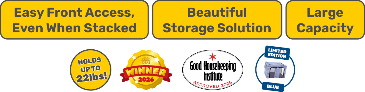 Easy Side Access, Even When Stacked - Beautiful Storage Solution - Large Capacity