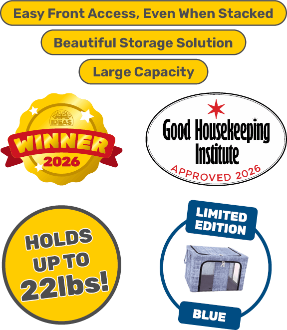 Easy Side Access, Even When Stacked - Beautiful Storage Solution - Large Capacity