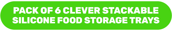 Pack of 2 clever stackable silicone food storage trays 