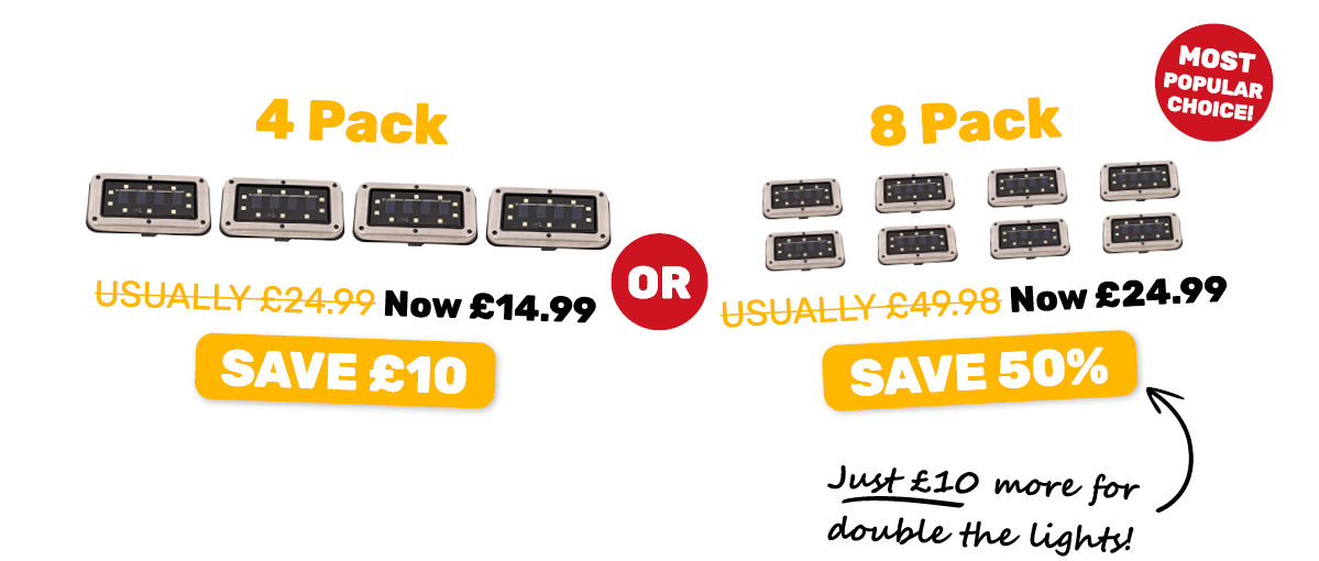 Just £10 for double the lights!
