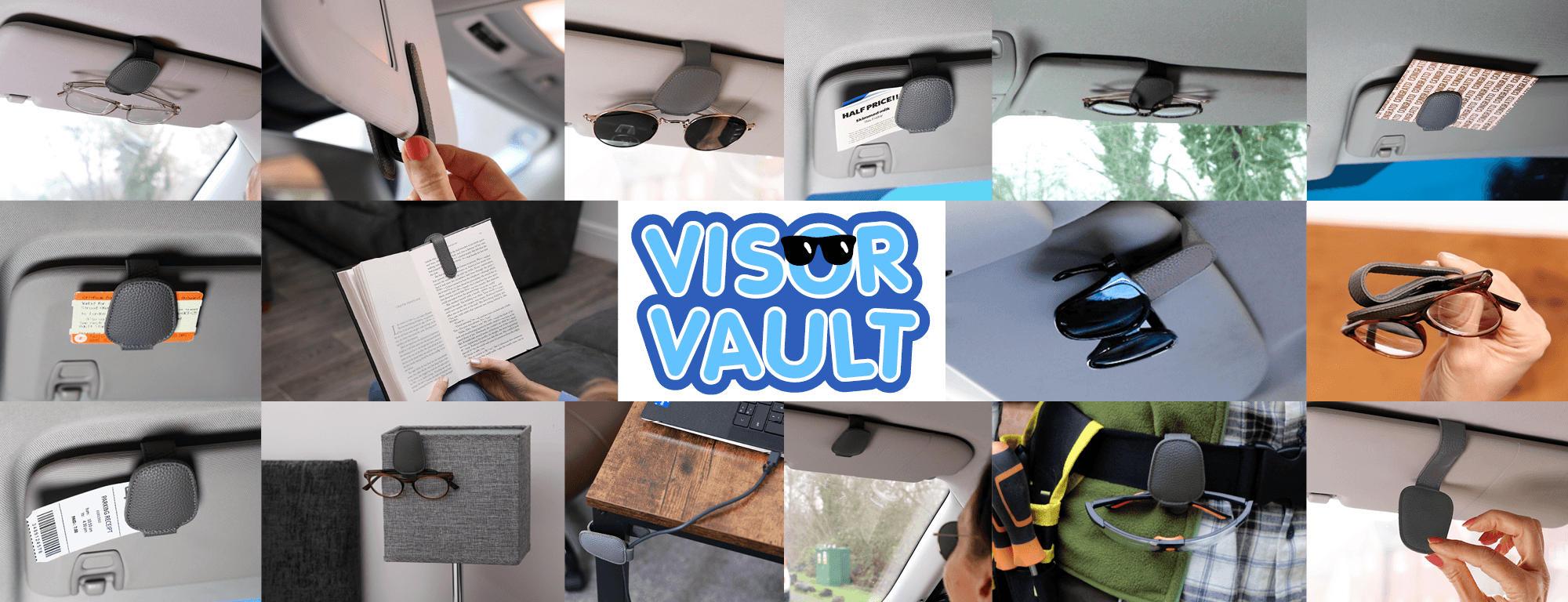 montage of images using Visor Vault