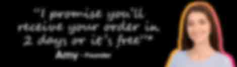 We guarantee your delivery